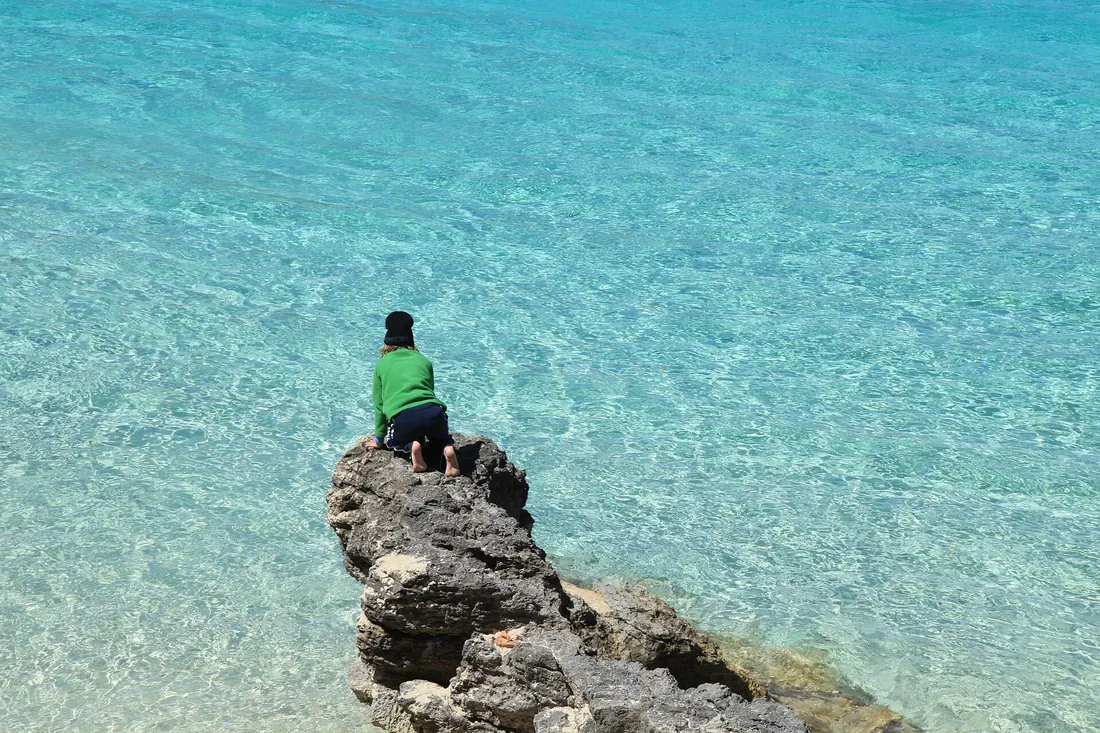 The turquoise water of the Blue Lagoon at Comino