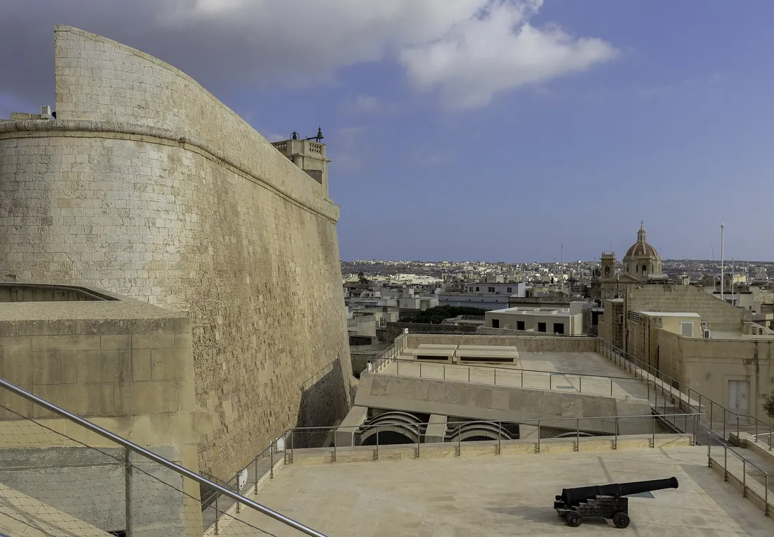 The Cittadella fortifications above Victoria, Gozo